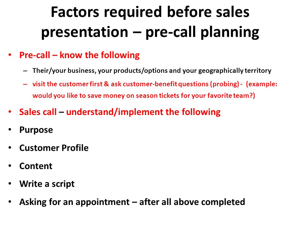 Business plan presentation script